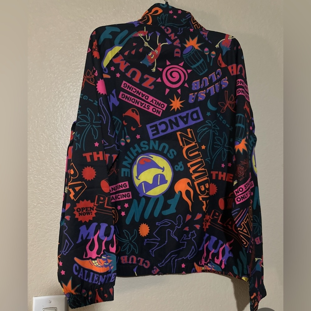 ZUMBA WEAR UNISEX FUN&SUNSHINE HIGH NECK ZIP-UP JACKET - Picture 3 of 6